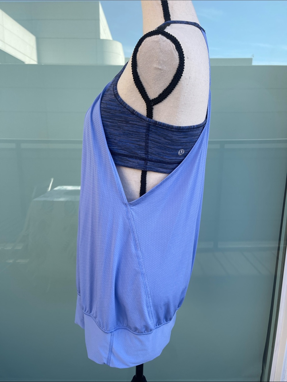 The Lululemon No Limits Tank in Lullaby and We Are From Space Cadet Blue 10 - Picture 3 of 6